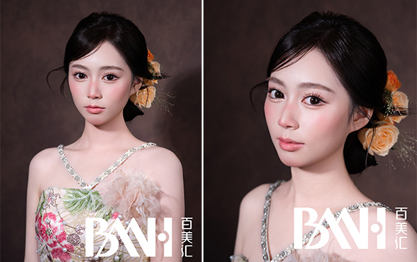 鲜花新娘妆造｜蜜桃系新娘